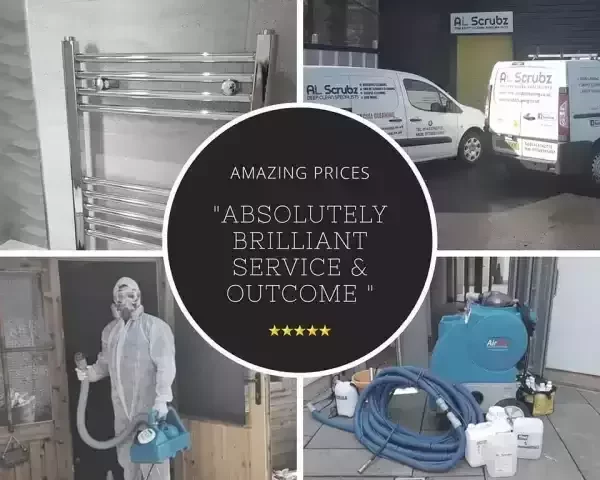 Review of AL Scrubz that reads: "Absolutely brilliant service and outcome."